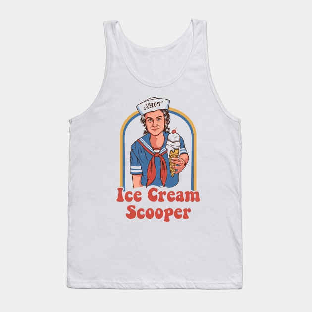 Ice Cream Scooper Tank Top by Vincent Trinidad Art